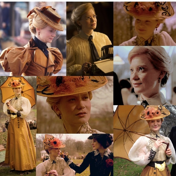 Crimson Peak Lady Edith Sharpe Gothic Ruby Earrings, Handmade Replicas - Picture 2 of 14